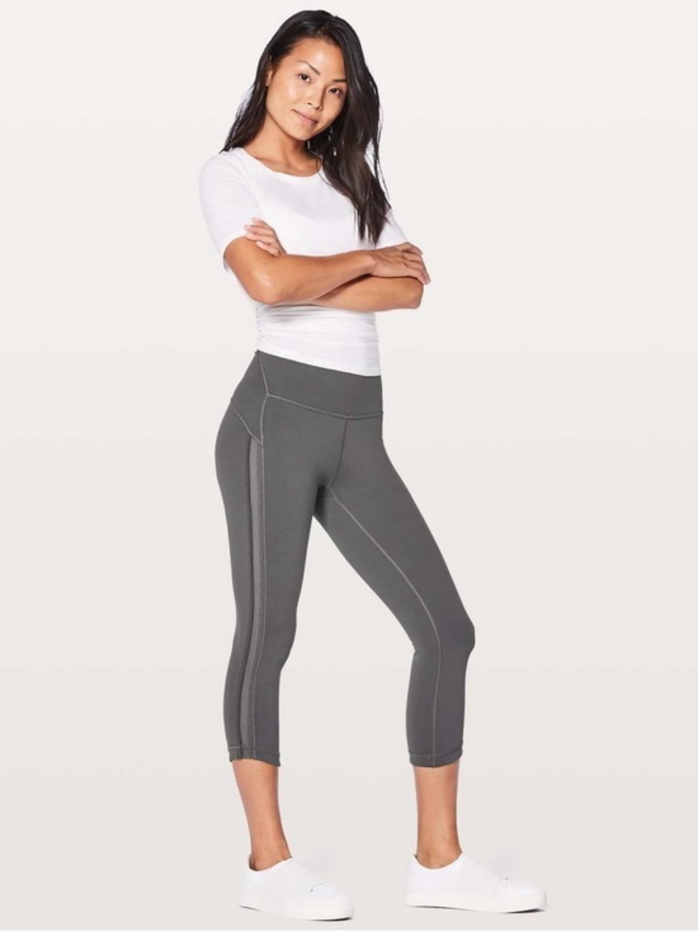 Lululemon Wunder Under High-Rise Crop 21" Awaken Full-On Luxtreme Size 8